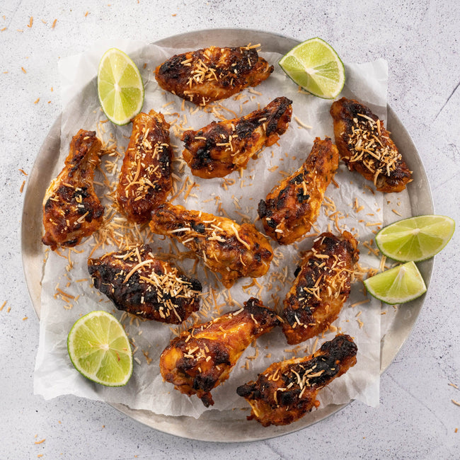 Coconut Sriracha Free Range Chicken Wings
