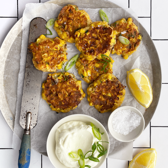 Sweetcorn & Halloumi Fritters