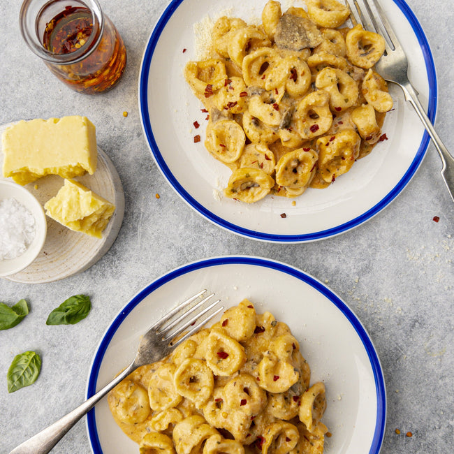 Chicken Tortellini Boscaiola w/ Mushroom & Bacon