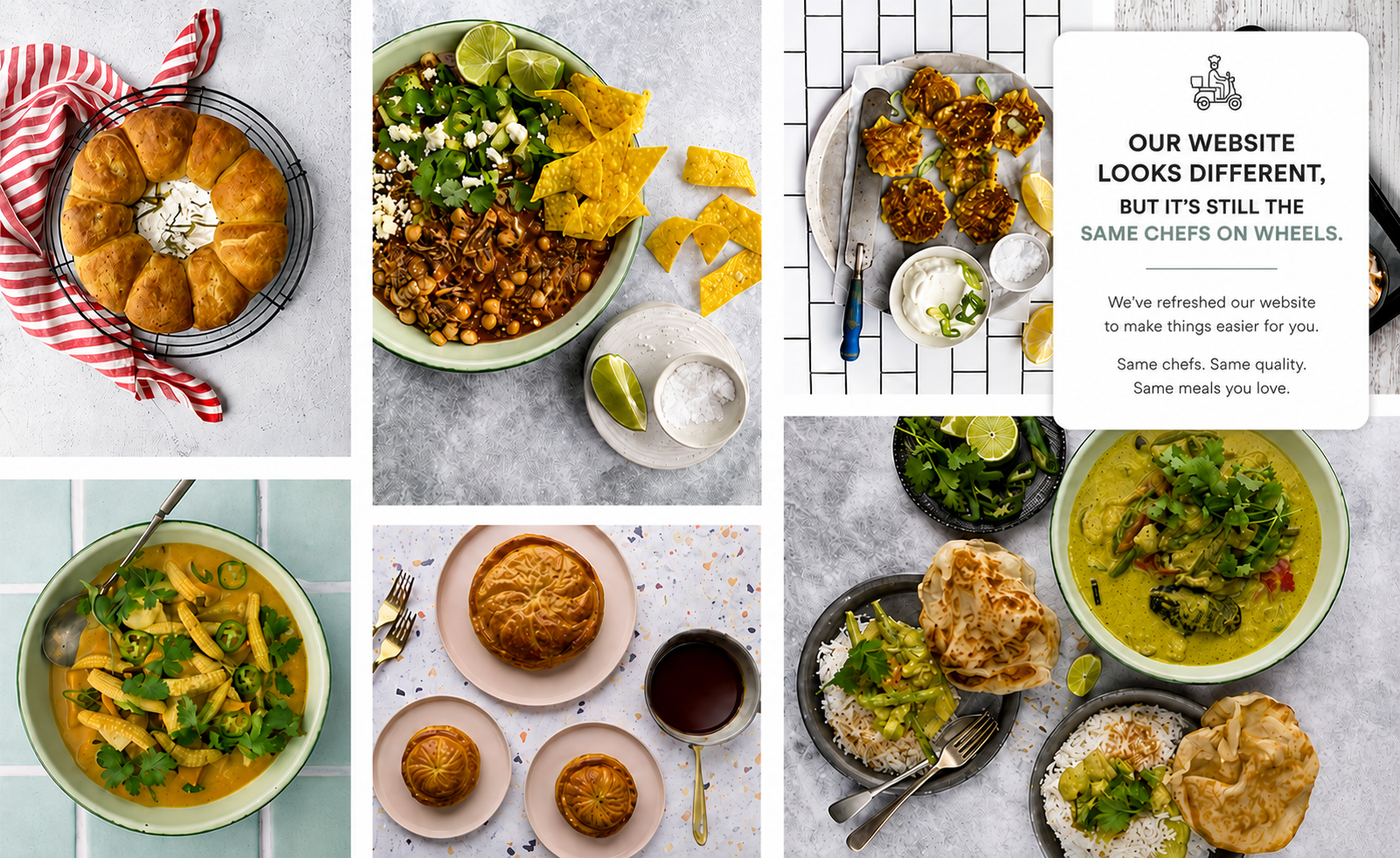 WE'RE BUSY COOKING SO YOU DON'T HAVE TO
