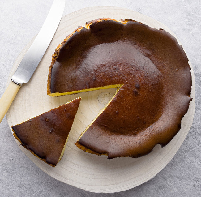 PRE-ORDER Baked Saffron Basque Cheesecake