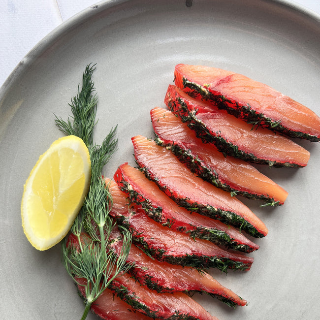 PRE-ORDER Beetroot & Gin Gravlax Salmon