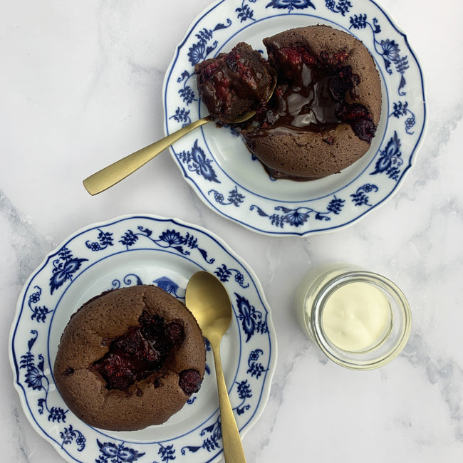 Belgian Chocolate & Raspberry Fondants