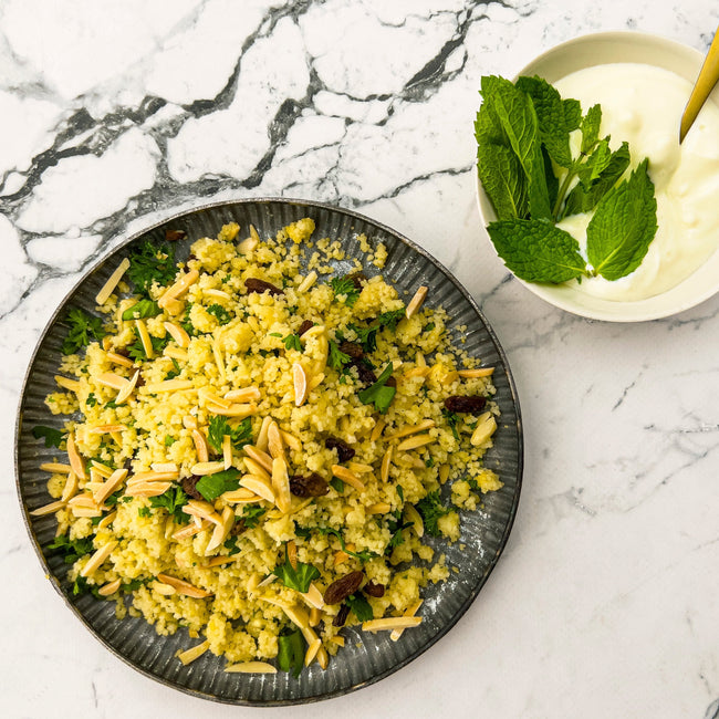 Spiced Couscous w/ Almonds & Raisins