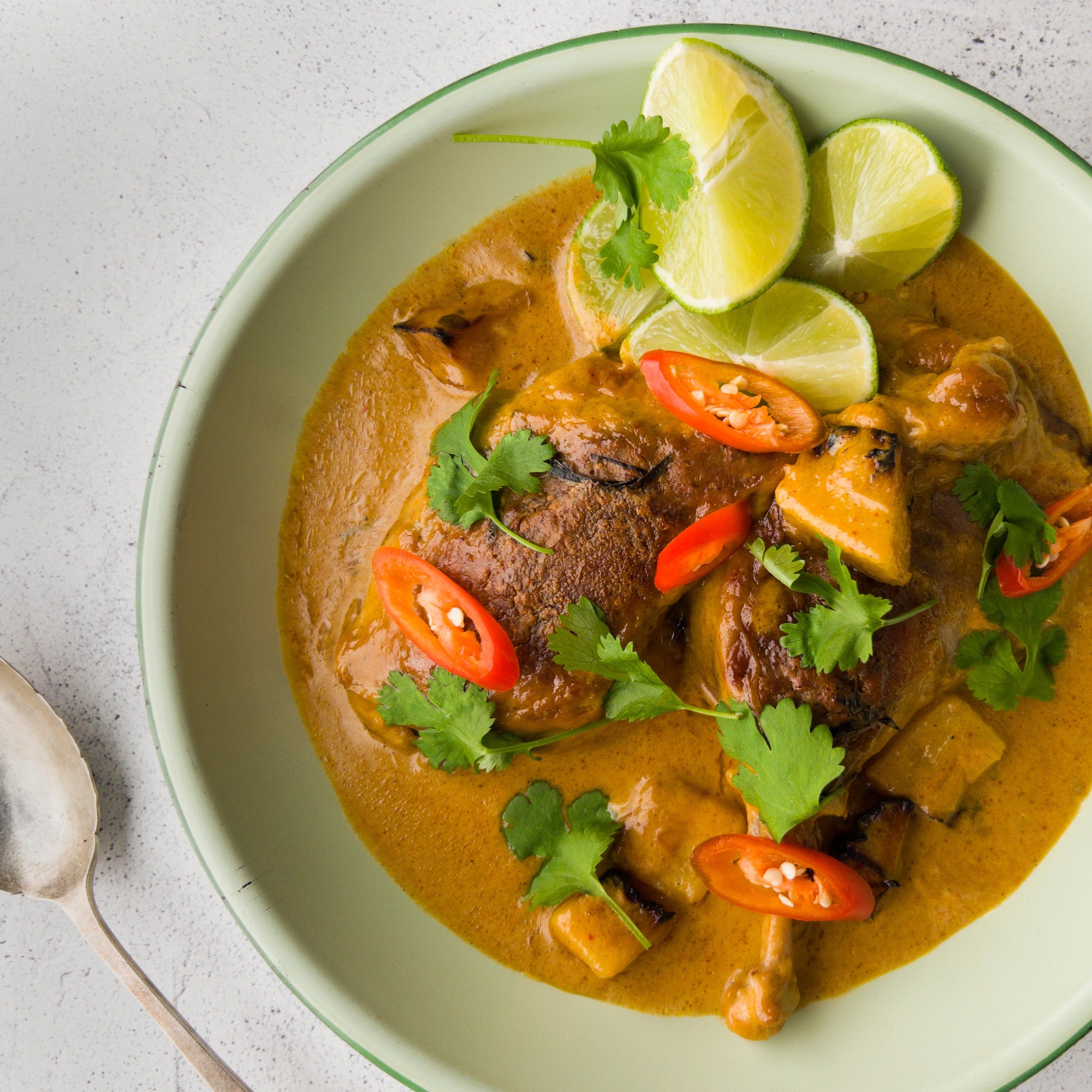 Thai red cheap curry duck pineapple