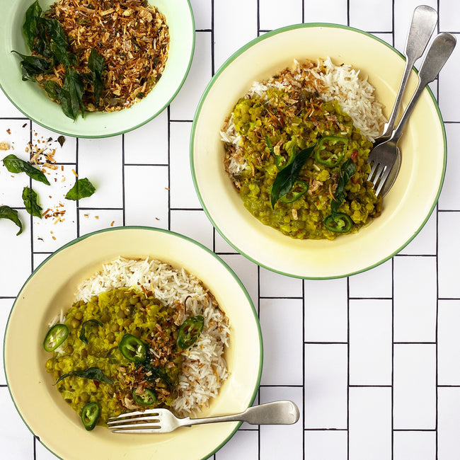 Sri Lankan Dal w/ Coconut Sambal